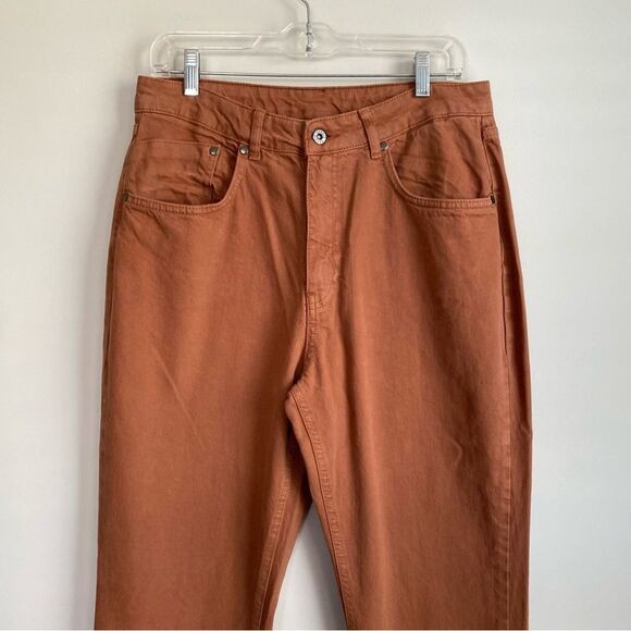 The Ragged Priest Mom Jeans With Butt Cut in Brown - Picture 2 of 9